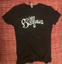 Women's Black Tee w/cursive logo