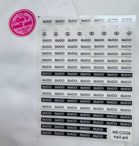 Gucci black & white stickers 