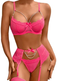 Image 1 of 4 Piece Hot Pink Set