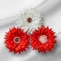 Image 1 of Delta Sigma Theta Symbol Flower Petal Brooches