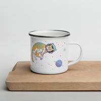 Image 1 of Catstronaut Enamel Adventure Mug