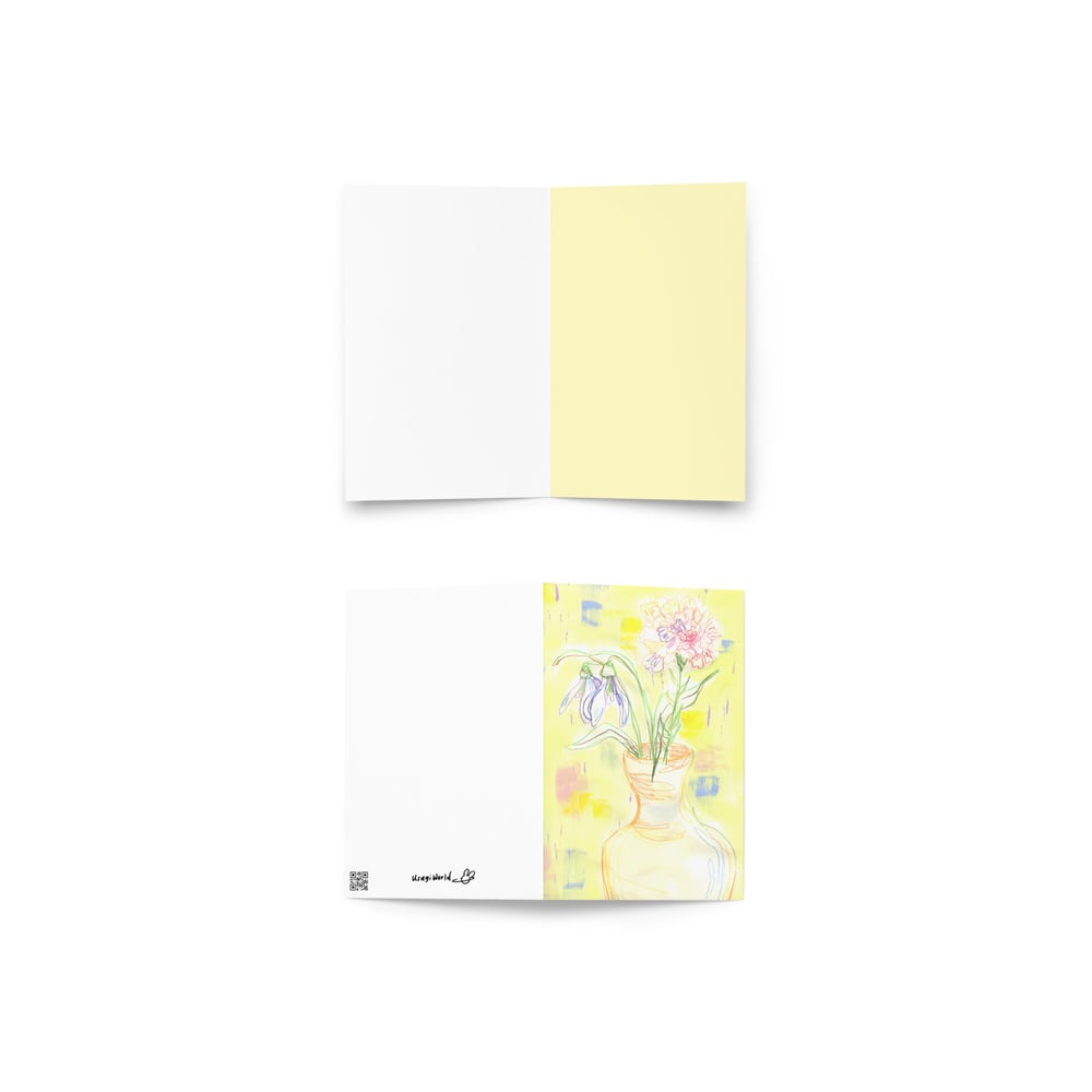 Image of Yellow Greeting Card