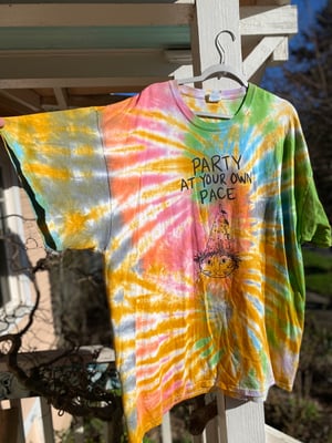 Image of 3XL Party At Your Own Pace Tie Dye Shirt