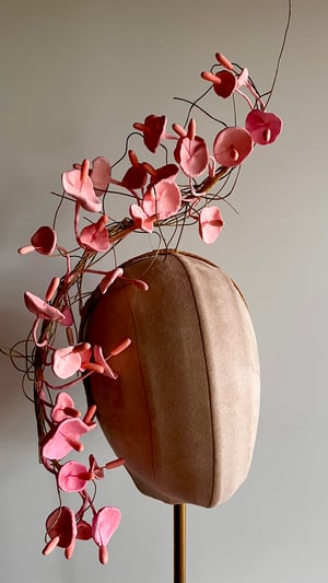 Image of Pale pink trailing headpiece    SOLD
