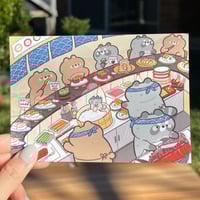 Sushi Train Art Print