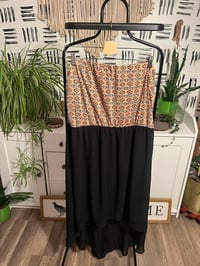 Image 1 of strapless plus size dress