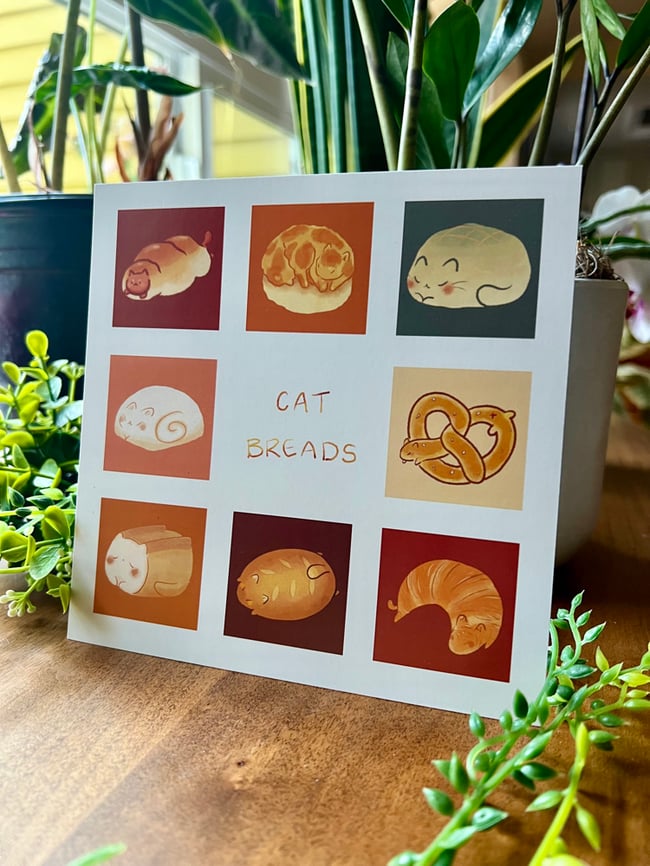 Cat Breads Print