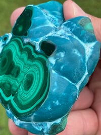 Image 10 of Malachite And Chrysocolla Polished Face #1841