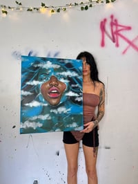 Image 4 of “UNDERWATER VOID” ORIGINAL PAINTING BY NIKITA ROSALIND 20”x24””