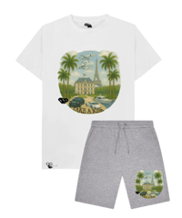 Image 1 of L’ambition d’un hustler- grey Short & T shirt set