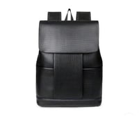 Image 1 of MENS BLACK LEATHER BACKPACK