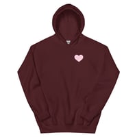 Image 7 of HOT GIRLS HAVE HEART HOODIE - BLUSH