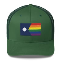 Image 19 of Minnesota Rainbow Pride Flag (6 Stripe) Trucker Cap