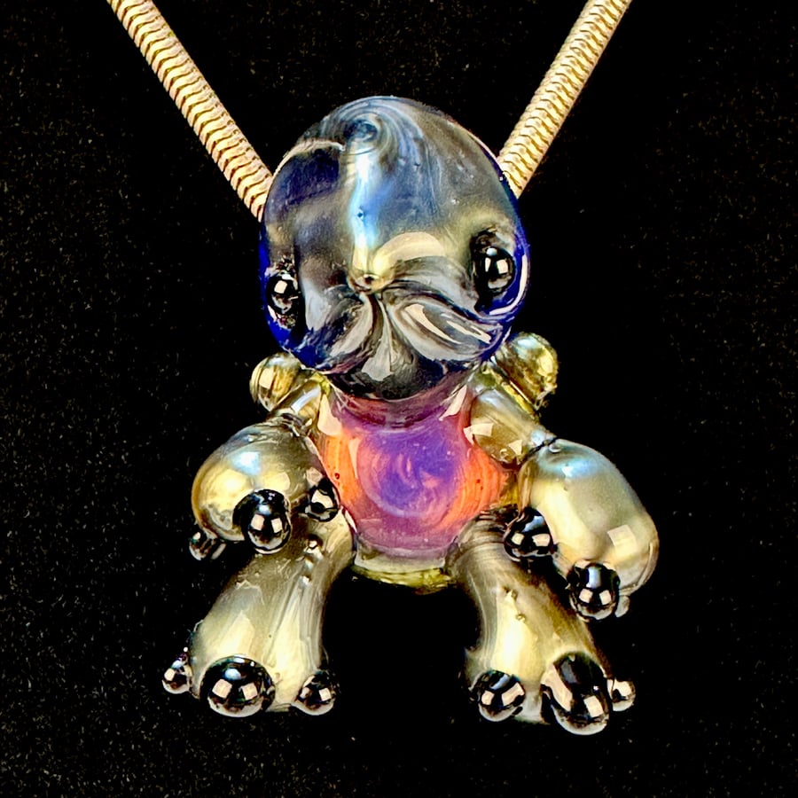 Image of Electrum Turtle Pendant 