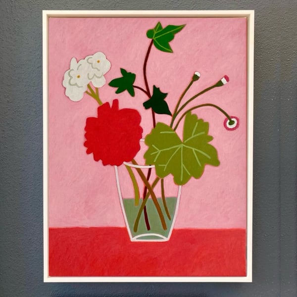 Image of Geraniums, Ivy and Wild Daisies 