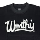 Image 2 of Worthy Script T-Shirt Black