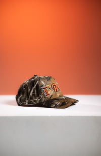 Image 3 of Philippians 4:6 PRAY Hat "Camo/Orange”