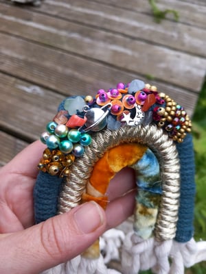 Mini macrame beaded rainbow 6