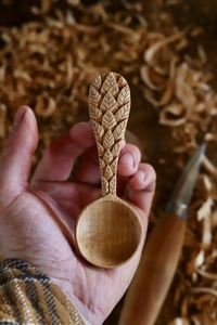 Image 7 of . Falling Leaves Coffee Scoop 