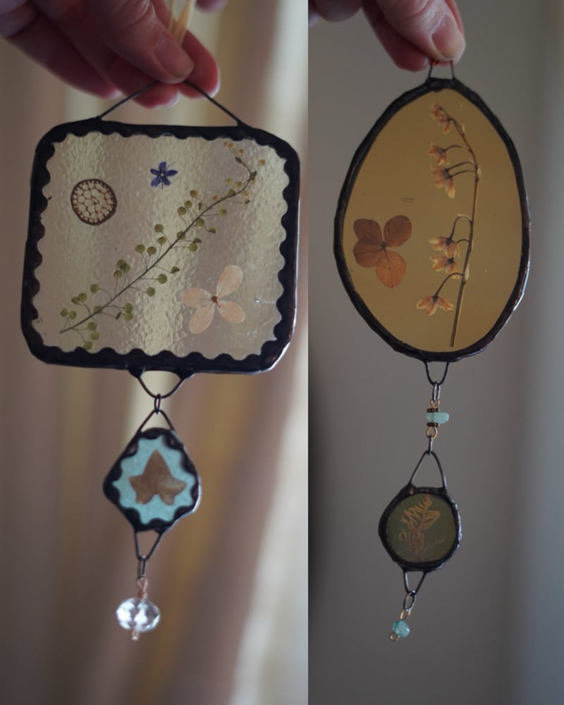 pressed flower drops