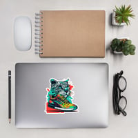Image 1 of Sneaker Fan Art - Panthera Sneakerus Bubble-free Stickers for Creative Sneaker Fans
