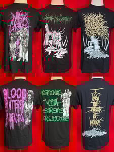 Image of Officially Licensed Waking The Cadaver Classic Brutality Shirts! 