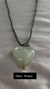 Image 2 of collier cœur Aqua 
