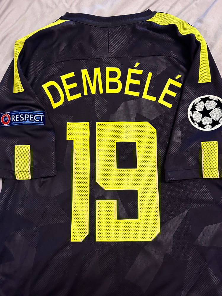 Image of Tottenham Hotspur “DEMBELE 19” 2017/18 Third Shirt + patches (L)