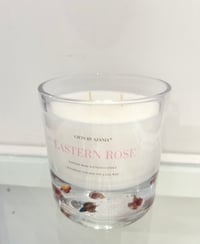 Image 1 of EASTERN ROSE DRIED PETAL CANDLE -DOUBLE WICK