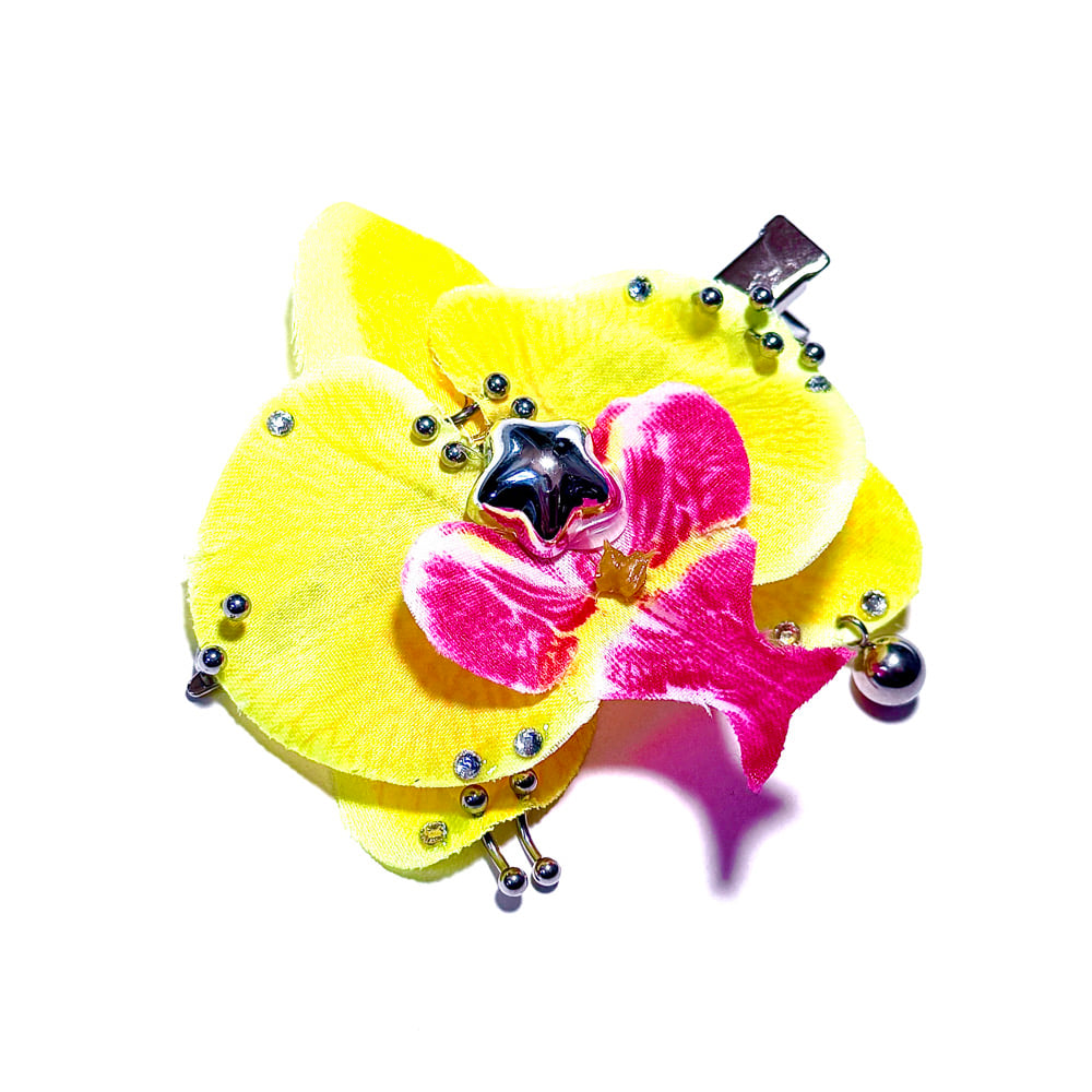 Image of Pierced Orchid Single Clip
