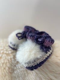 Image 3 of Wool Booties - 0-6 months - Handmade in Ireland