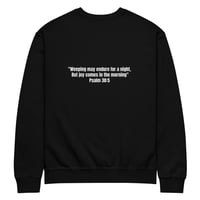 Image 2 of Psalm 30:5 Crewneck sweatshirt front/back