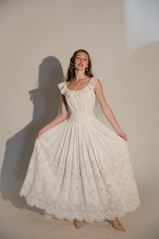 1950s Eyelet Lace Dress | Estelle Amore