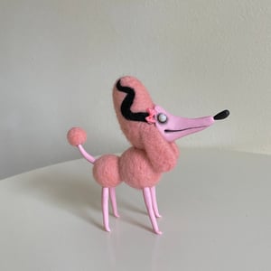 Image of Poodle in Pink and Black #1