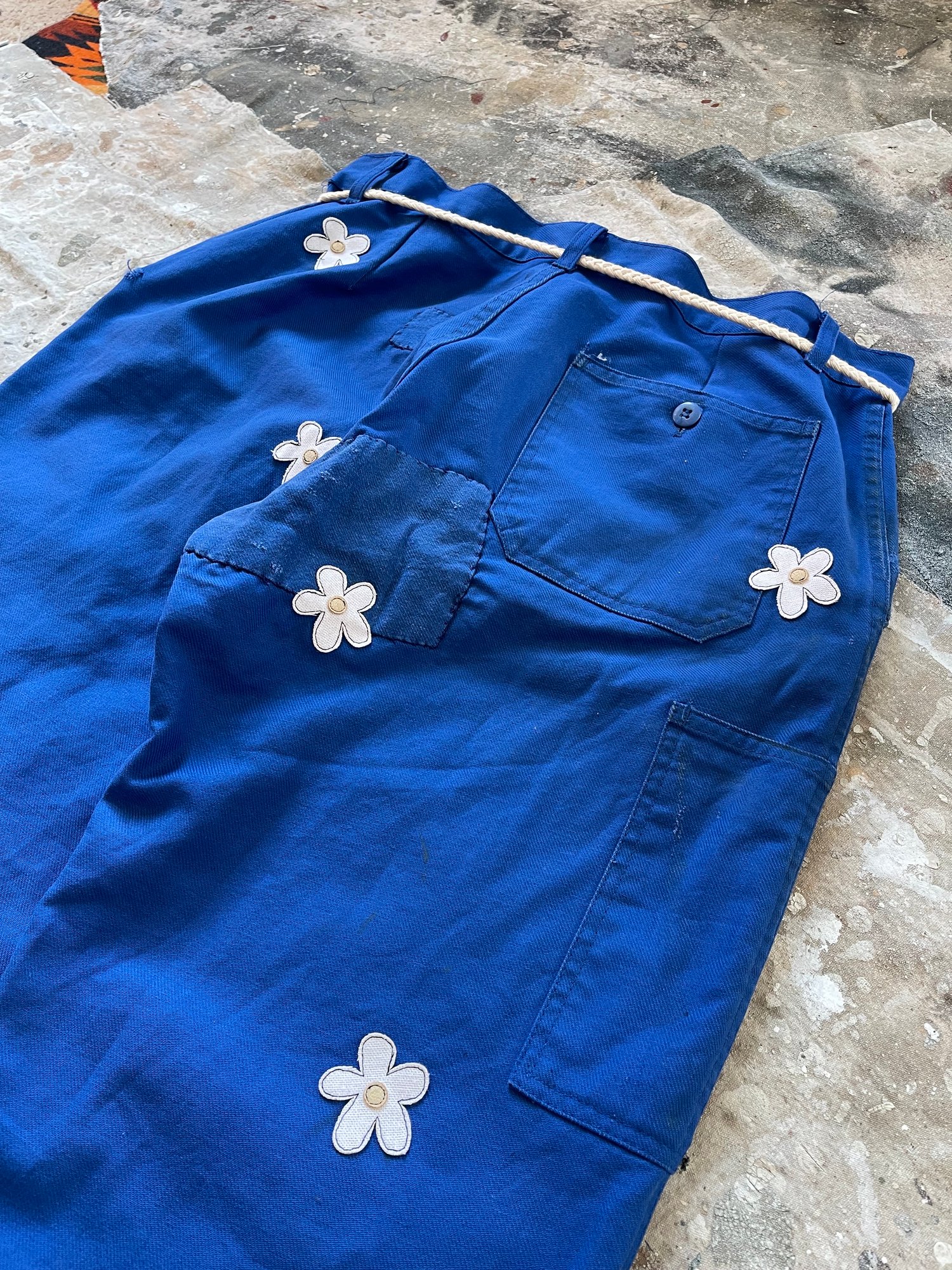 Image of Patchwork French chore pant