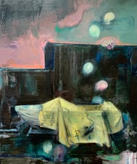 Image 1 of Painting / maleri  / "Forgotten land V" / 50x60 cm