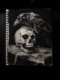 Image 5 of set of 3 (Presence, The Keeper, Ravens Eye) matted and framed