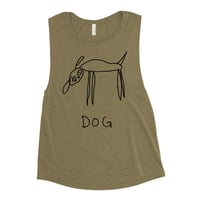 Image 4 of dog Ladies’ Muscle Tank 