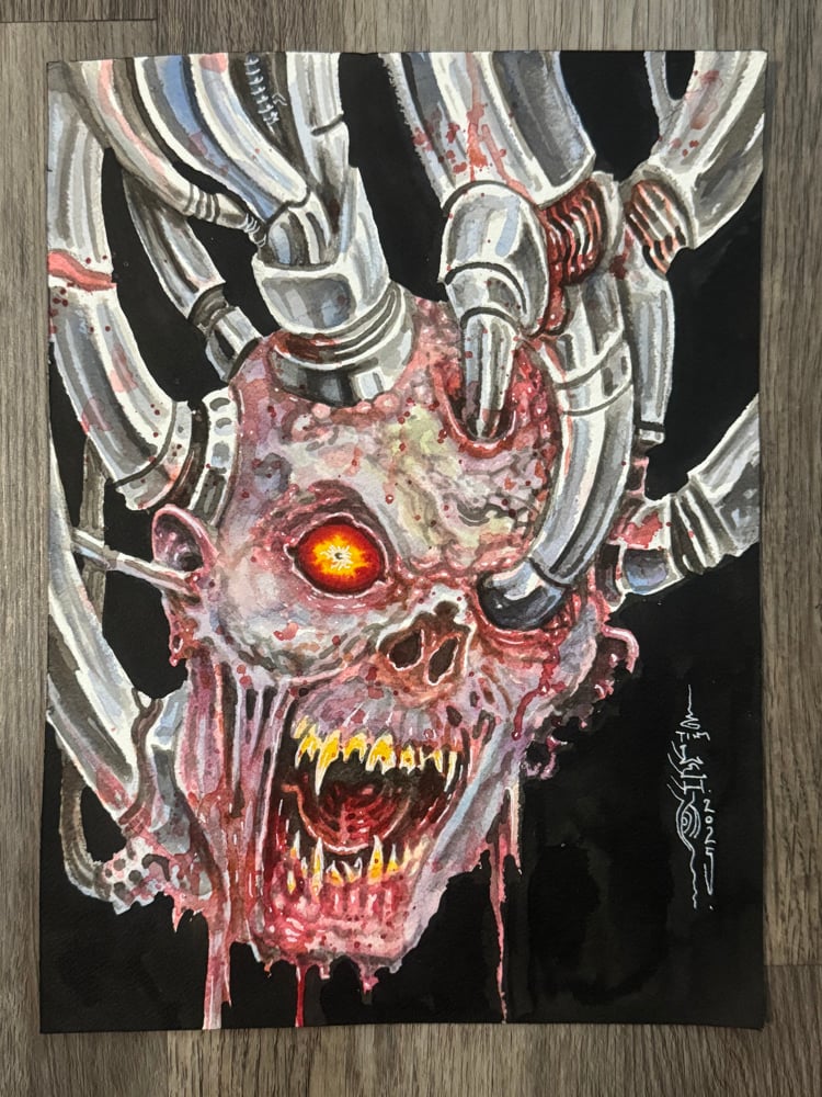 Image of Tim Lehi “Vampire Machine” Painting