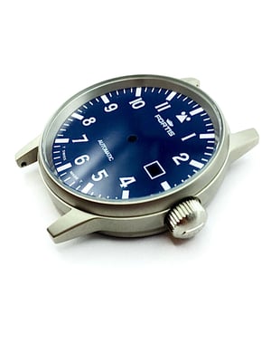 Image of Fortis Flieger complete kit,new,Blue Dial,40mm Case.595.10.46.1
