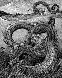 Lagarfljótsormurinn 8 x 10" Print