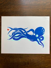 Image 2 of 'A Little Swept Up' blockprints