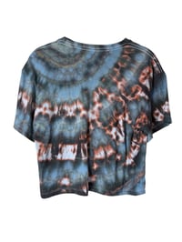 Image 4 of S Crop Tee in Ember Ice Dye #4