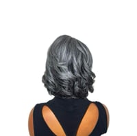 Image 5 of Davany| Silver Gray Layered Lace Front Wig