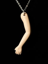 Image 3 of Antique Doll Arm Necklace