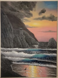 18x24 original oil on canvas seascape 