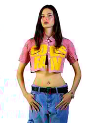 Image 1 of GODS FAV BUTTON CROP