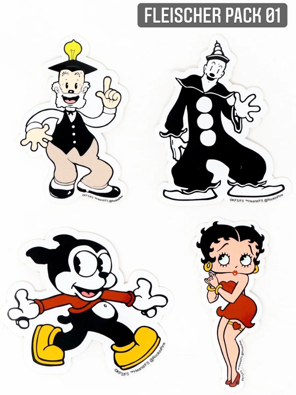 Fleischer Studios Sticker Packs