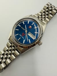 Image 6 of Rado Purple Horse Day Date Blue Dial Stainless Steel Automatic Men’s Watch