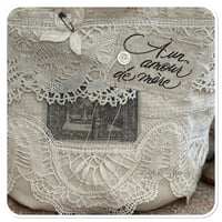 Image 2 of vintage french lace bucket bag 